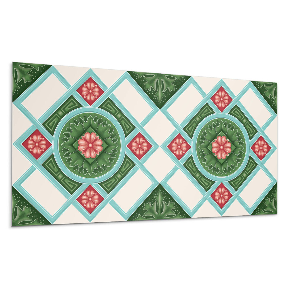 Panou decorativ Model floral într-un romb