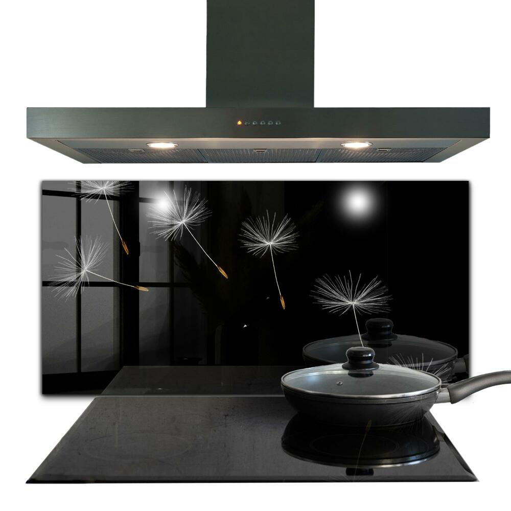 Sticlă pentru bucătărie Păpădii în vânt