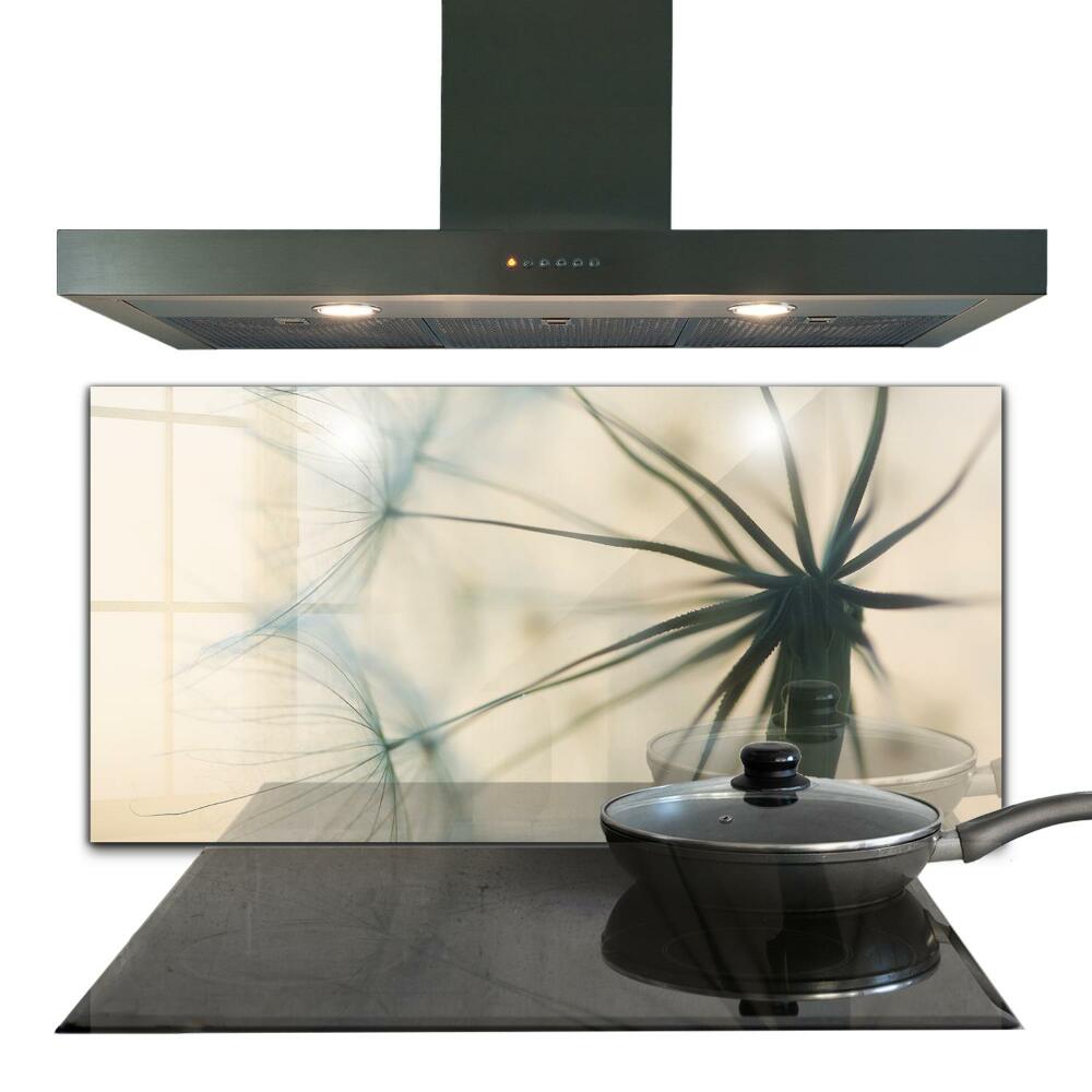 Sticlă bucătărie Păpădie frumoasă și delicată