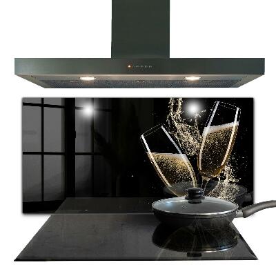 Sticlă bucătărie Seara de toast cu șampanie