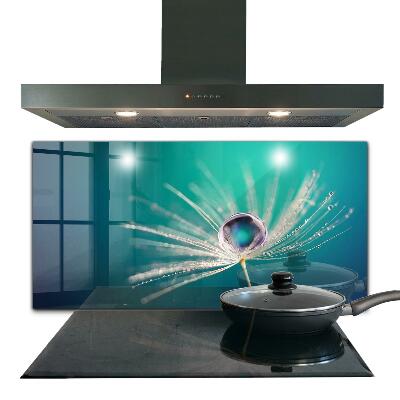 Sticlă pentru bucătărie Păpădie cu o picătură de rouă