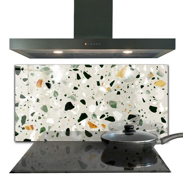 Sticlă pentru bucătărie Piatră naturală Terrazzo