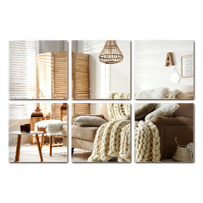 Plăci de oglindă pătrate autoadezive