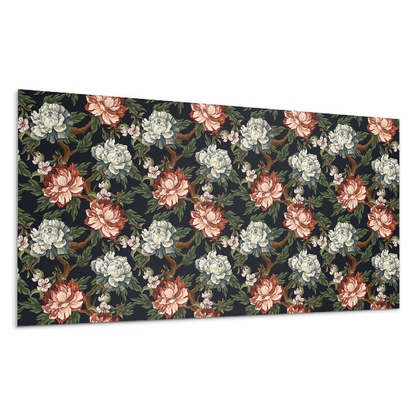 Panou de perete Model floral pe fundal