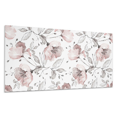 Panou perete Model floral de acuarelă