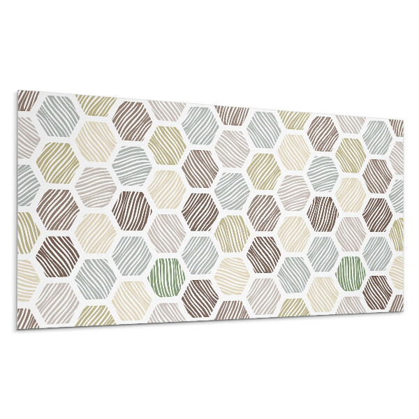Panou decorativ Model hexagonal cu linii