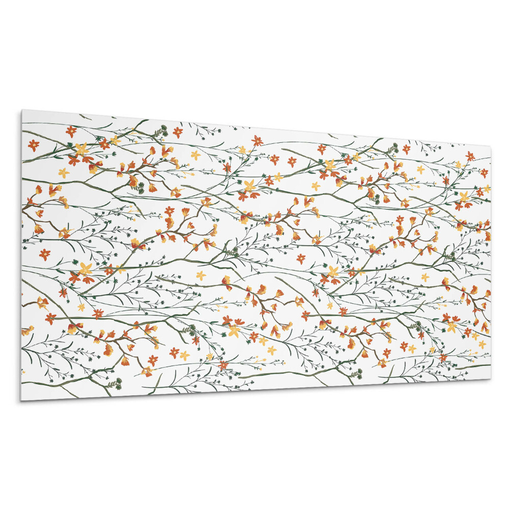 Panou de perete Model floral pe fundal