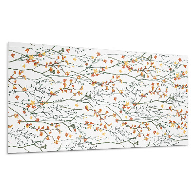 Panou de perete Model floral pe fundal