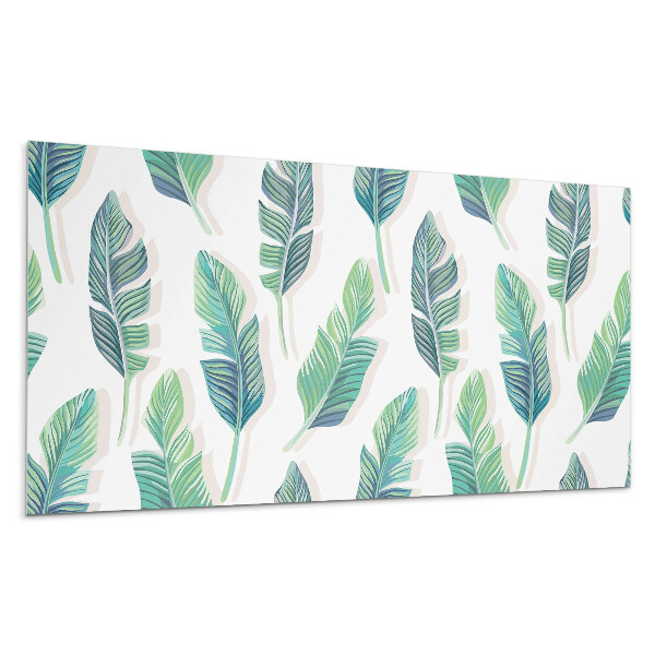 Panou decorativ Model de frunze pe fundal