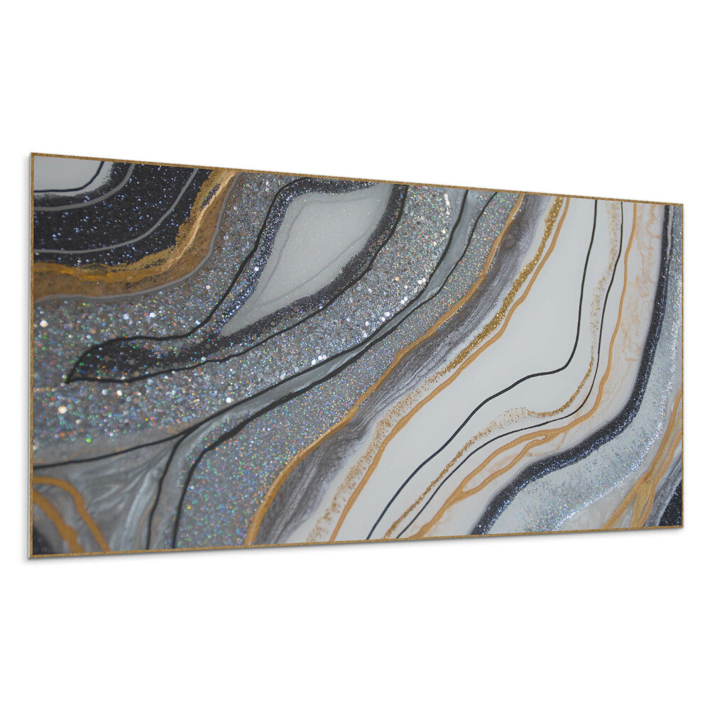 Panou perete Valuri abstracte cu sclipici