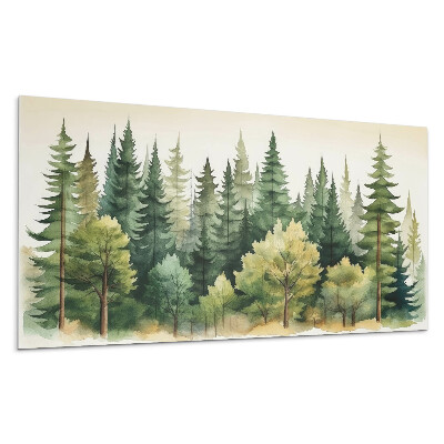 Panou perete O pădure densă cu copaci