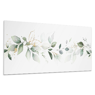 Panou decorativ bucatarie Frunze și accente delicate