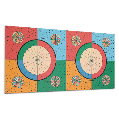 Panou perete Model geometric cu cercuri