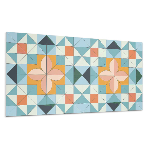 Panou decorativ pvc Model geometric cu o floare