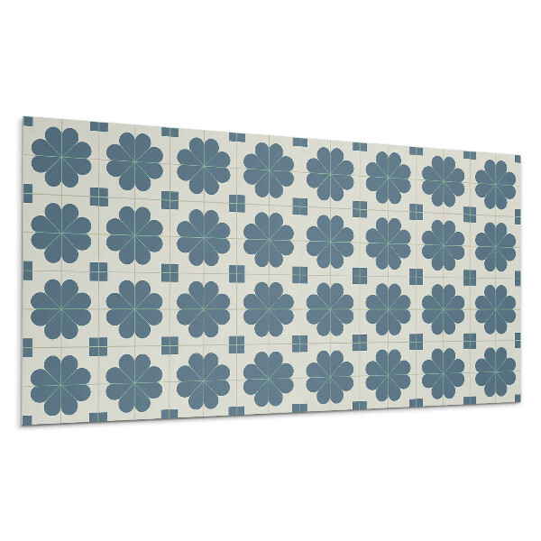 Panou decorativ pvc Model floral în carouri