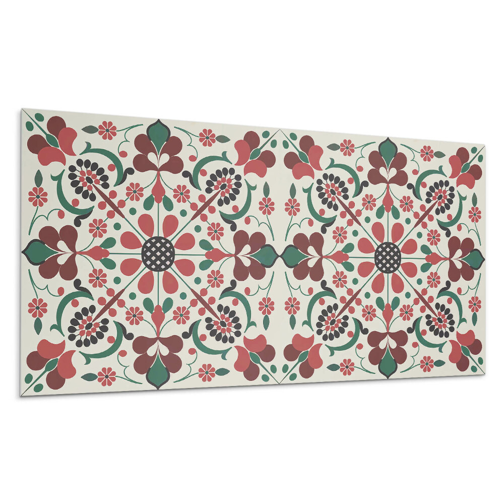 Panou decorativ pvc Model floral cu simetrie