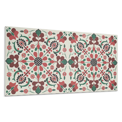Panou decorativ pvc Model floral cu simetrie