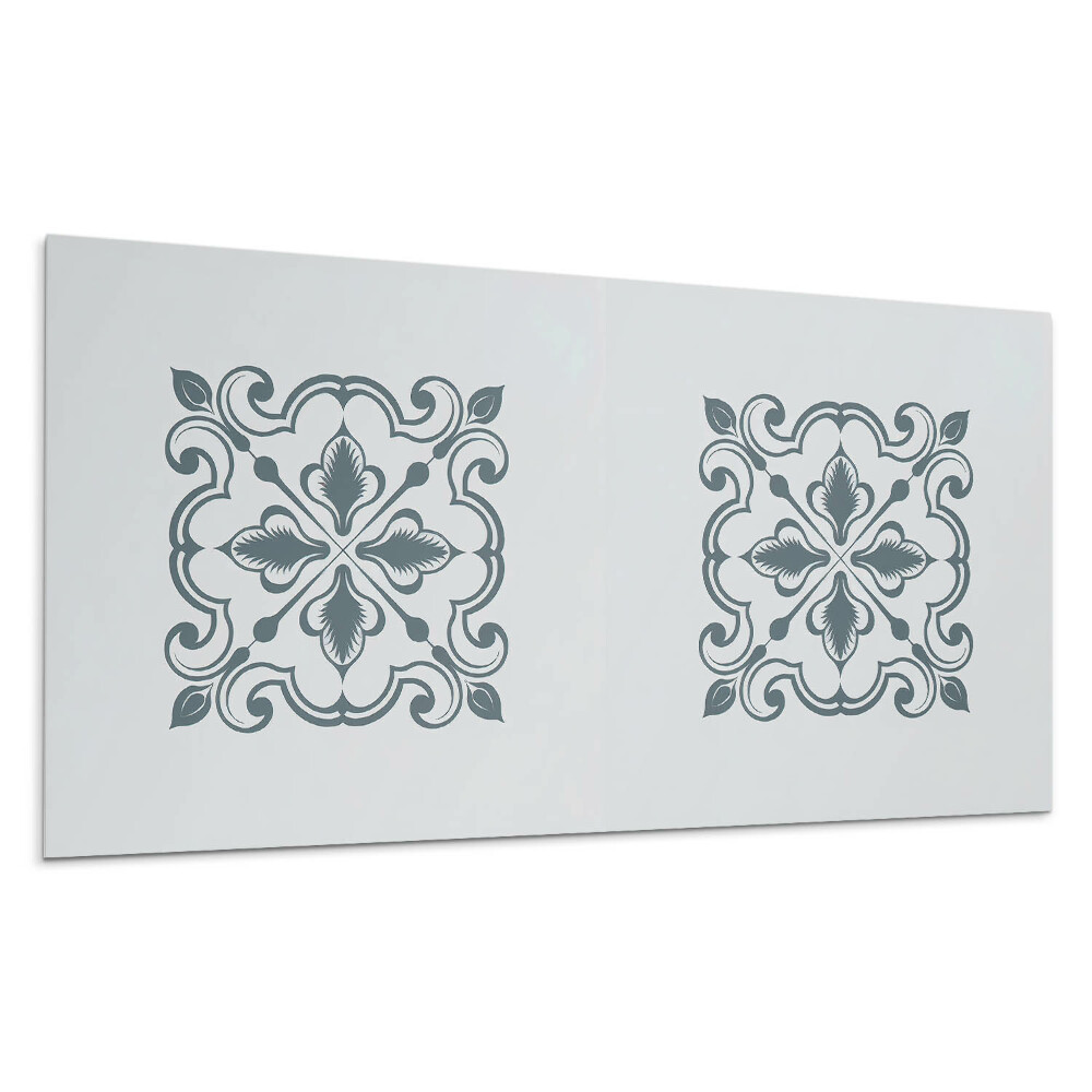 Panou de perete Model de plante cu ornamente