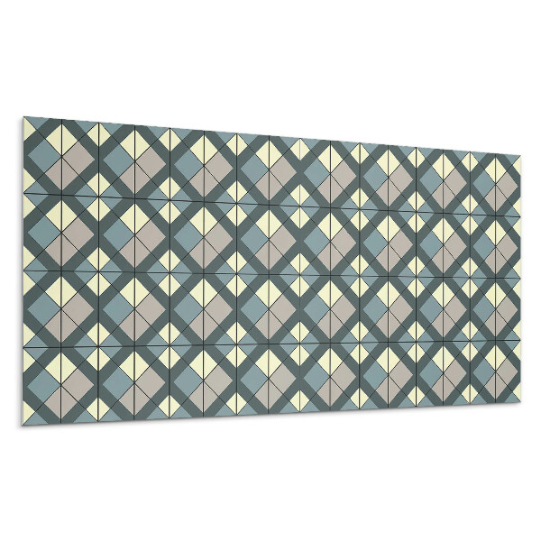 Panou de perete Model geometric în carouri