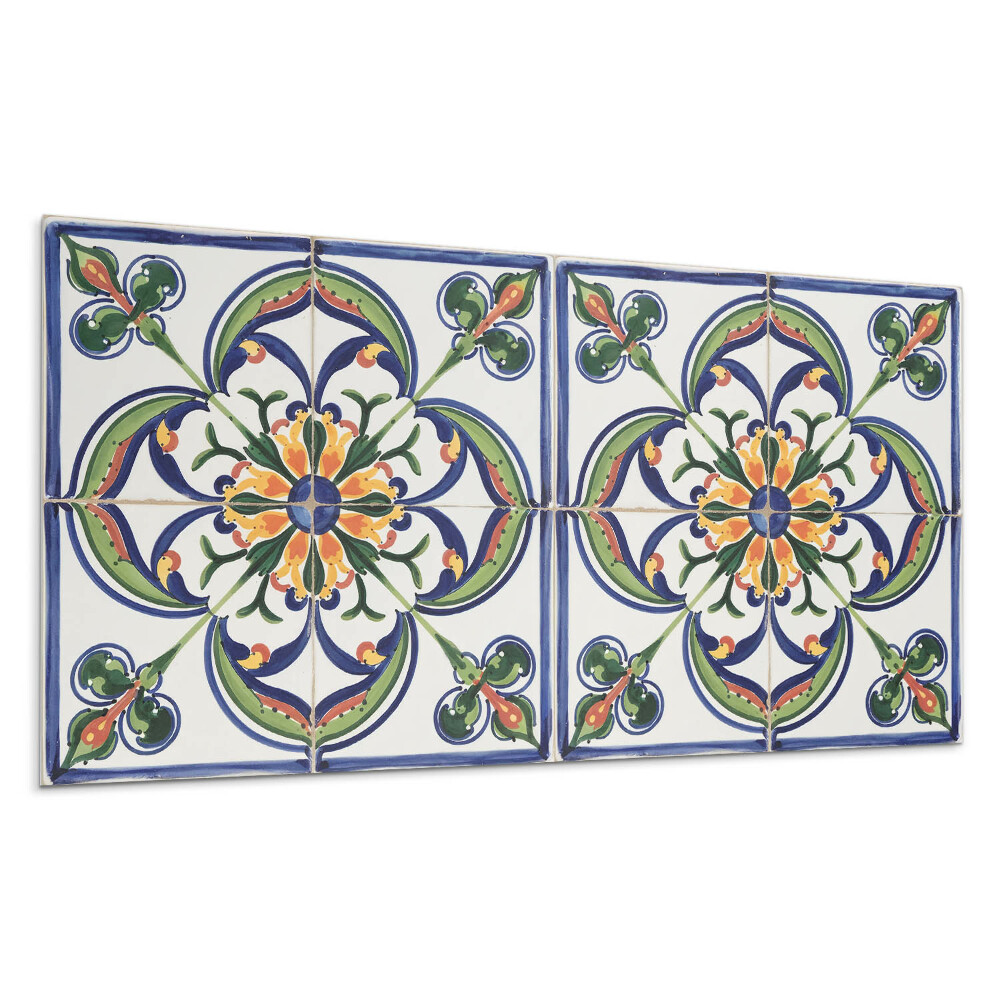 Panou perete Model floral pe faianță