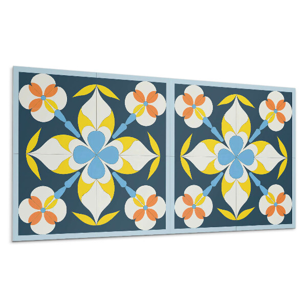 Panou de perete Model floral pe fundal