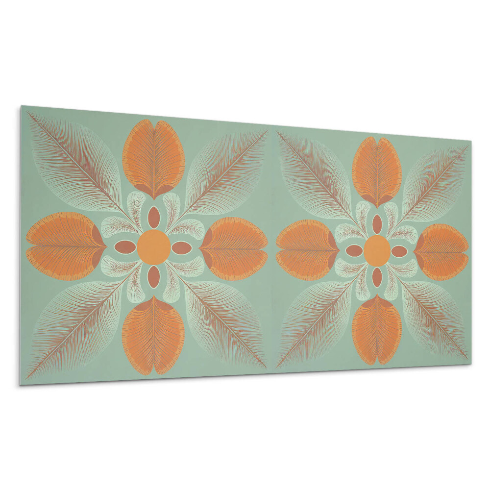 Panou perete Model floral cu frunze