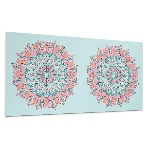 Panou decorativ pvc Model Mandala cu frunze