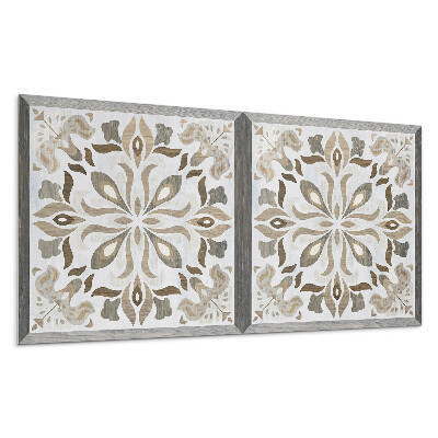 Panou decorativ Model floral cu simetrie