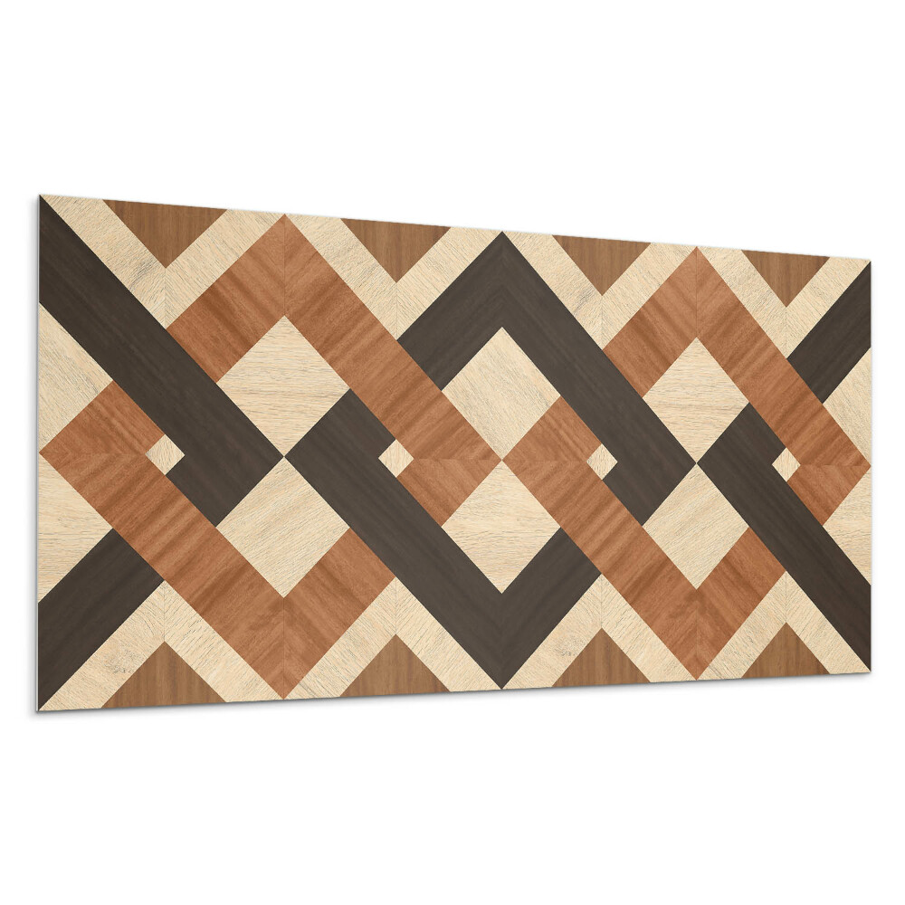 Panou decorativ pvc Model geometric din lemn