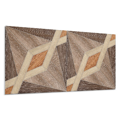 Panou decorativ pvc Model geometric din lemn