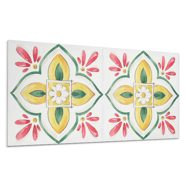 Panou de perete Model floral într-o ramă