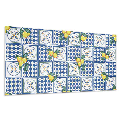 Panou de perete Motiv de lămâie pe plăci