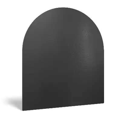 Protecție pentru podea sub sobă din panou de oțel negru