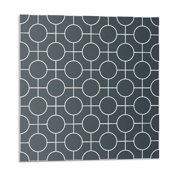 Panou decorativ pvc Model de cercuri și linii în geometrie