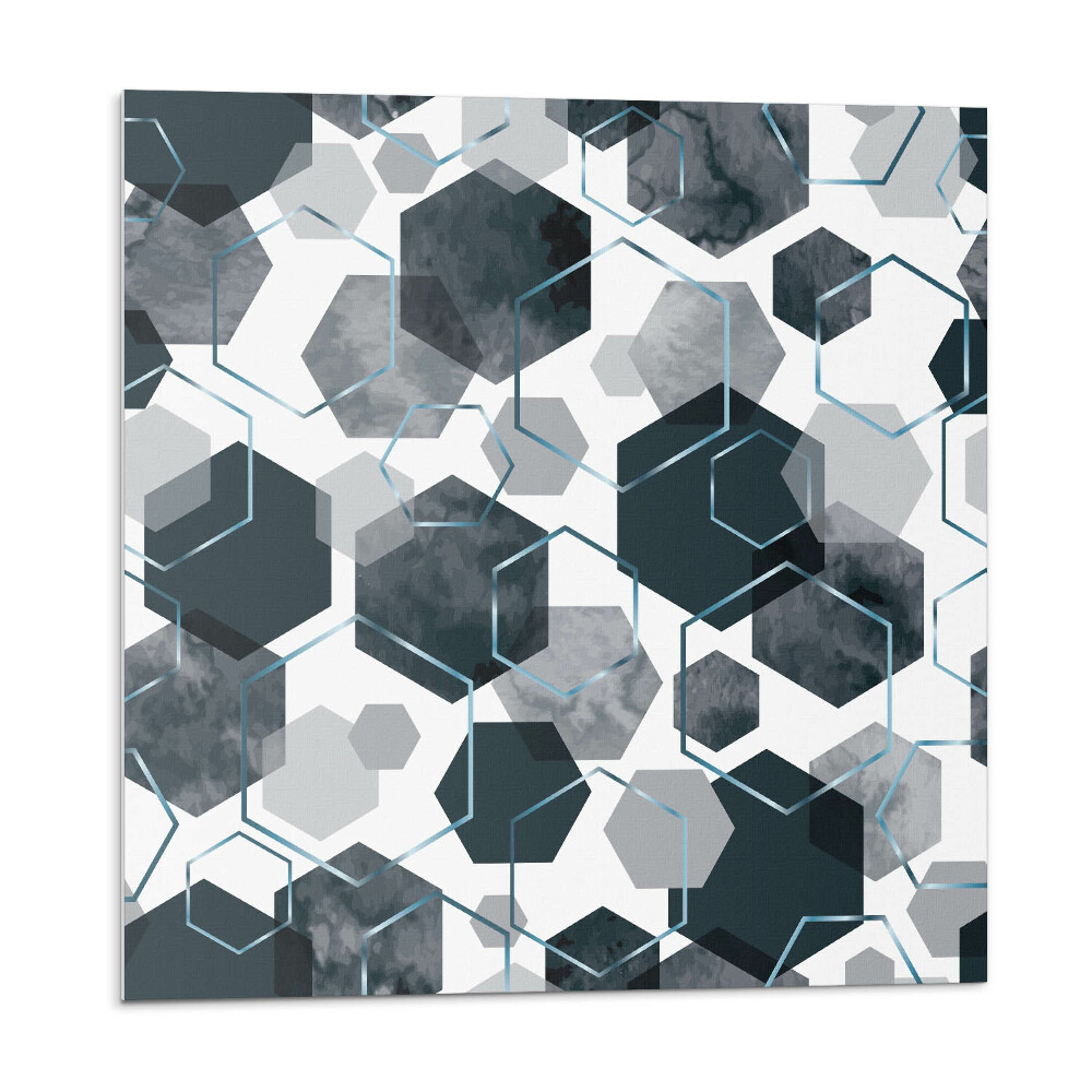 Panou perete Motiv hexagonal în stil abstract