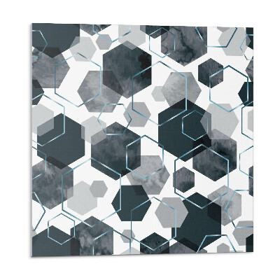 Panou perete Motiv hexagonal în stil abstract