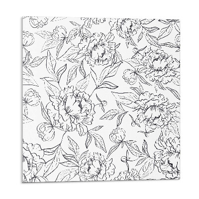 Panou decorativ Aranjament floral cu frunze verzi