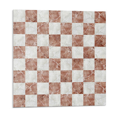 Panou decorativ pvc Tablă de șah din marmură într-un stil elegant