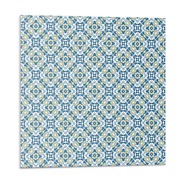 Panou perete Motiv geometric cu accent floral