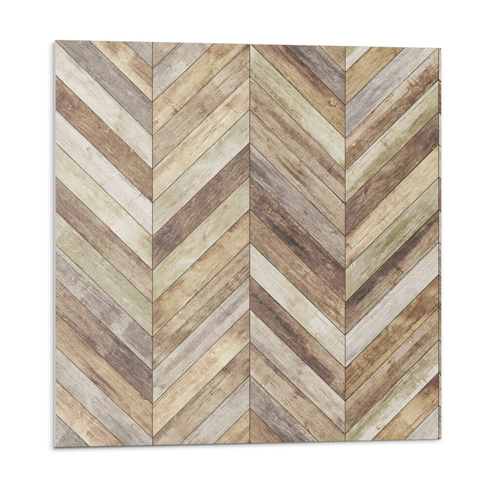 Panou decorativ pvc Model în spic de hering din scânduri de lemn