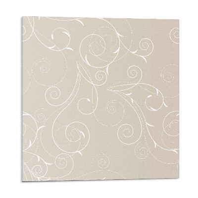 Panou decorativ pvc Modele subtile de spirală și frunze