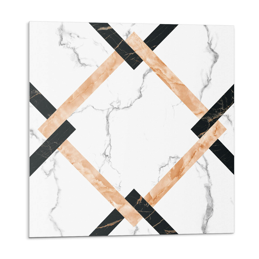 Panou decorativ Motive geometrice moderne din marmură