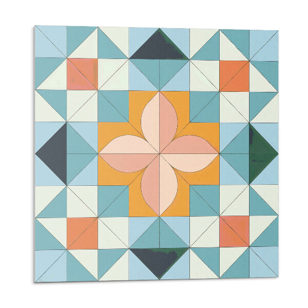 Panou decorativ Motiv floral în stil geometric