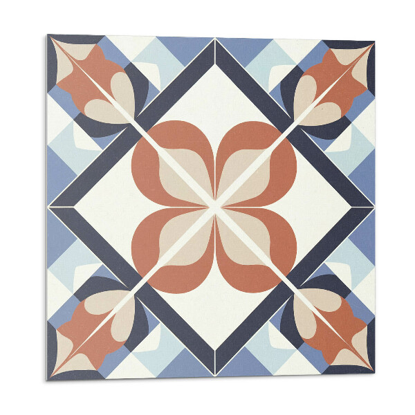 Panou decorativ pvc Model floral în forme simetrice