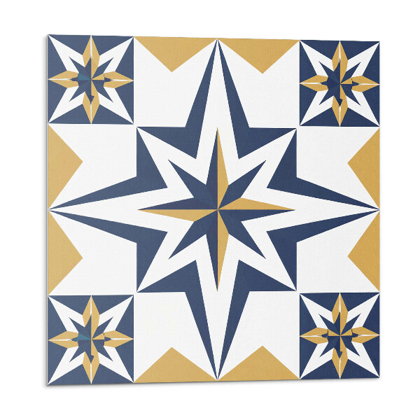 Panou perete Model geometric de stea pe pătrate