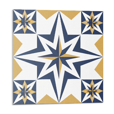 Panou perete Model geometric de stea pe pătrate