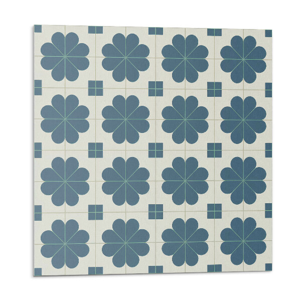 Panou decorativ pvc Motiv floral în carouri