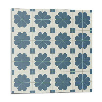 Panou decorativ pvc Motiv floral în carouri