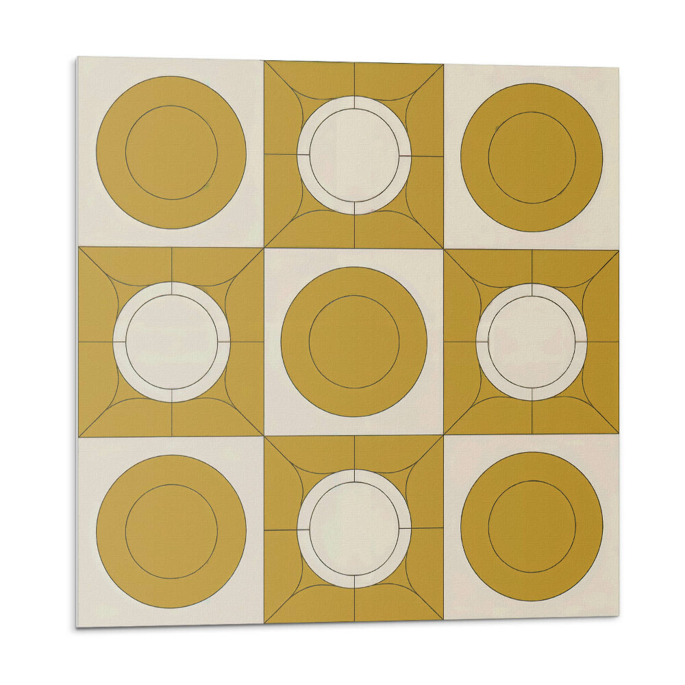 Panou decorativ pvc Un motiv modern cu forme rotunde