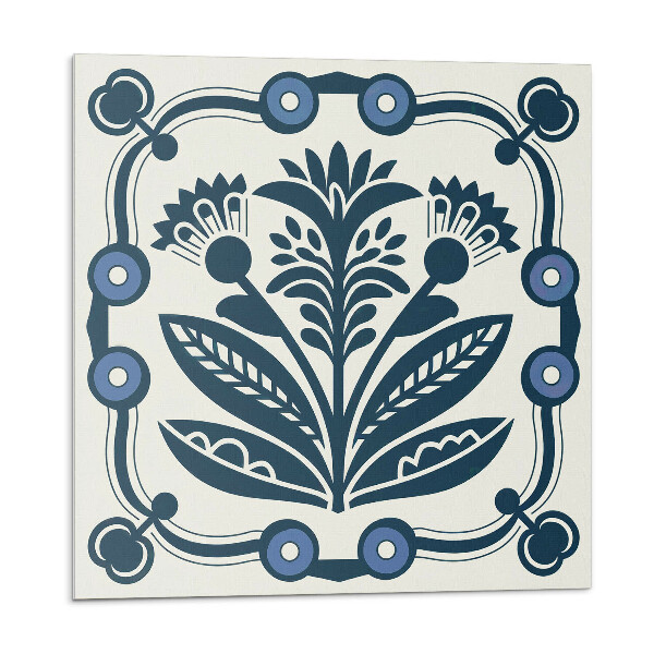 Panou decorativ pvc Motiv floral cu frunze verzi